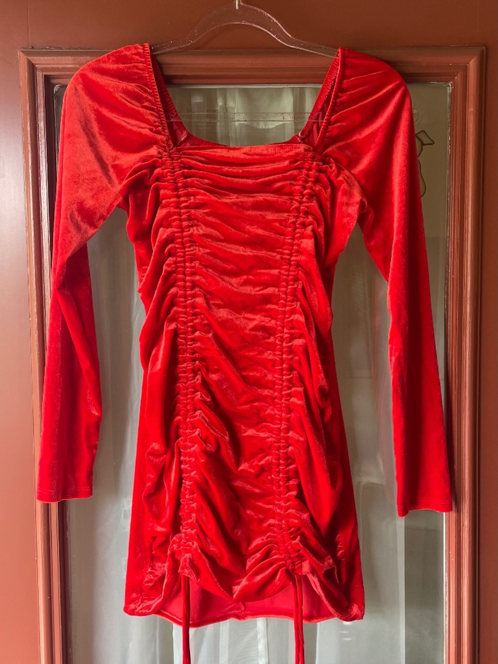 Ruched Mini dress.